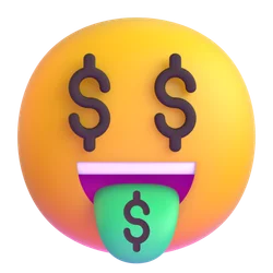 an emoji of moneyFace
